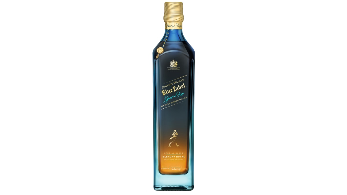 Johnnie Walker Blue Label Ghost and Rare Glenury Royal Blended