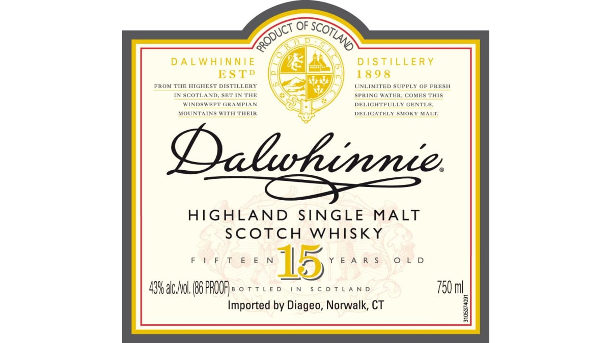 Dalwhinnie 15 Year Single Malt Scotch Whisky | Wine.com