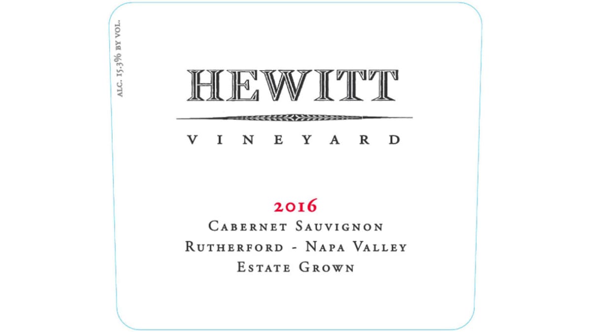 Hewitt Vineyard Cabernet Sauvignon 2016 | Wine.com