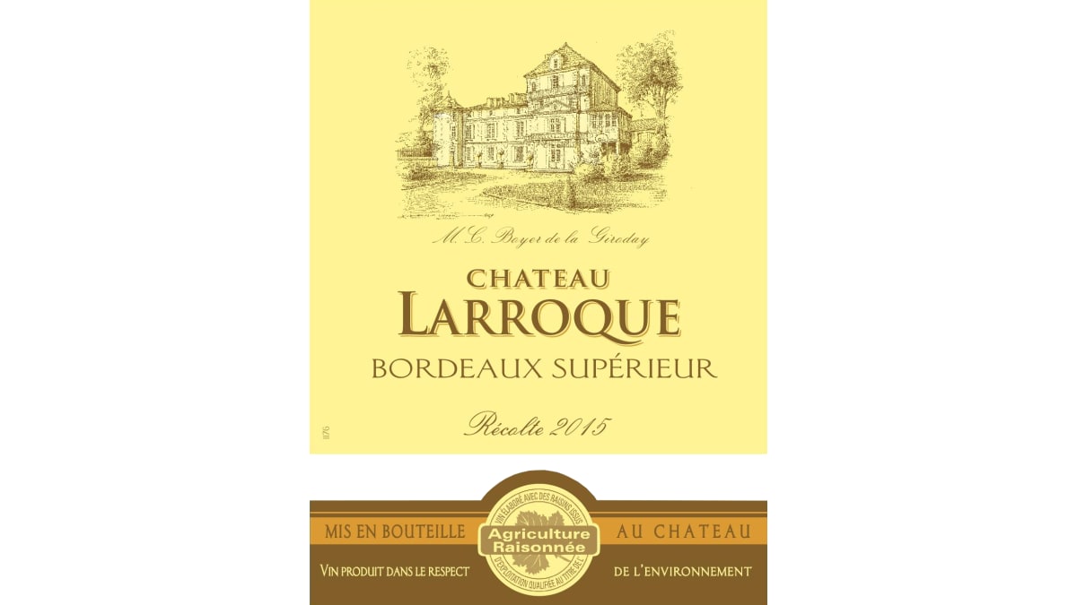 Chateau Larroque Bordeaux Superieur 2015 | Wine.com