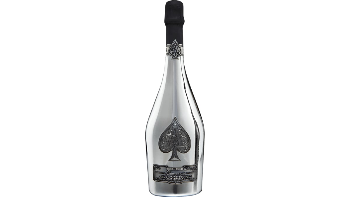 Armand de Brignac シャンパン 750ml シルバー ボトル Armand de Brignac Ace of Spades Silver Blanc de Blancs with Gift