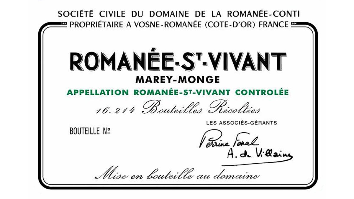 Domaine de la Romanee-Conti Romanee St. Vivant Grand Cru 2022