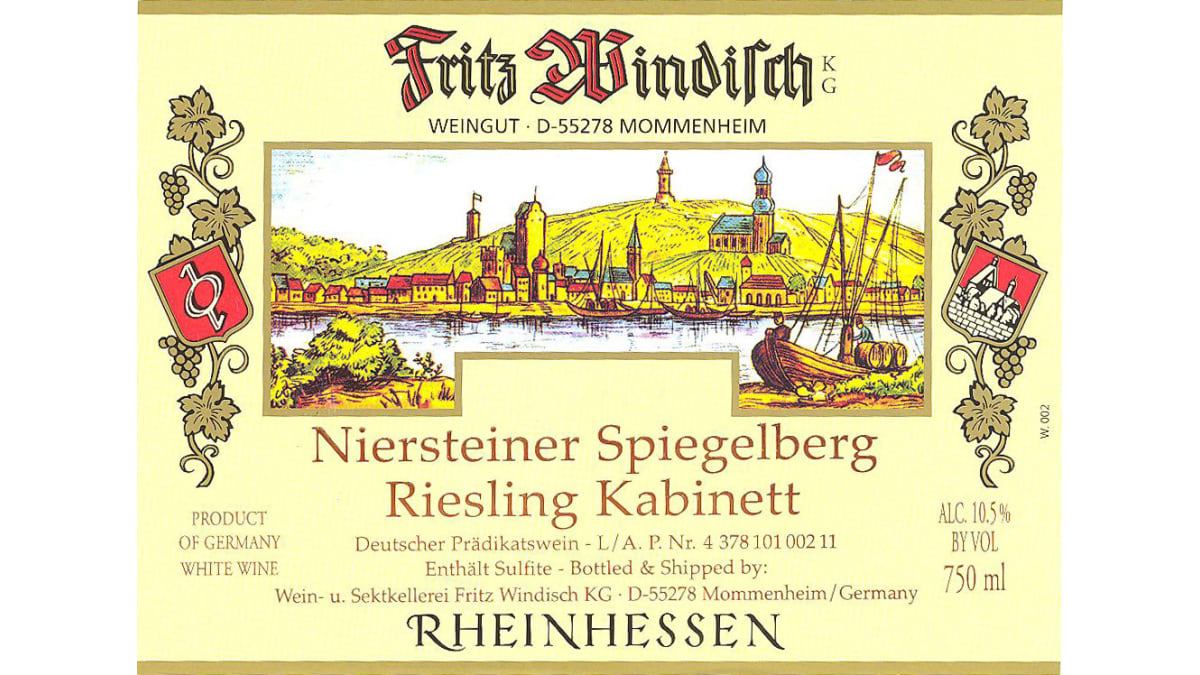 Weingut Fritz Windisch Niersteiner Spiegelberg Riesling Kabinett