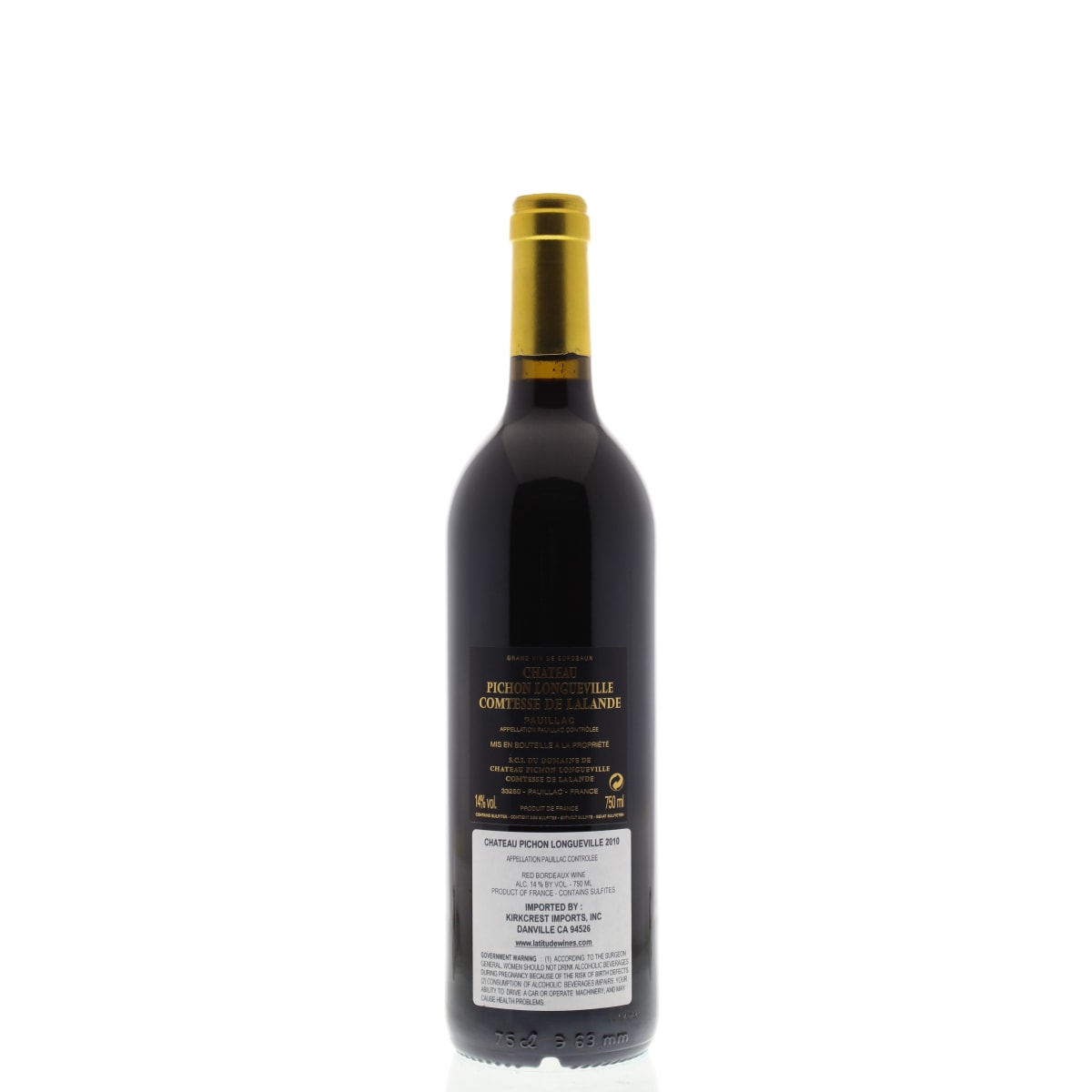Chateau Pichon Longueville Comtesse de Lalande 2010 | Wine.com