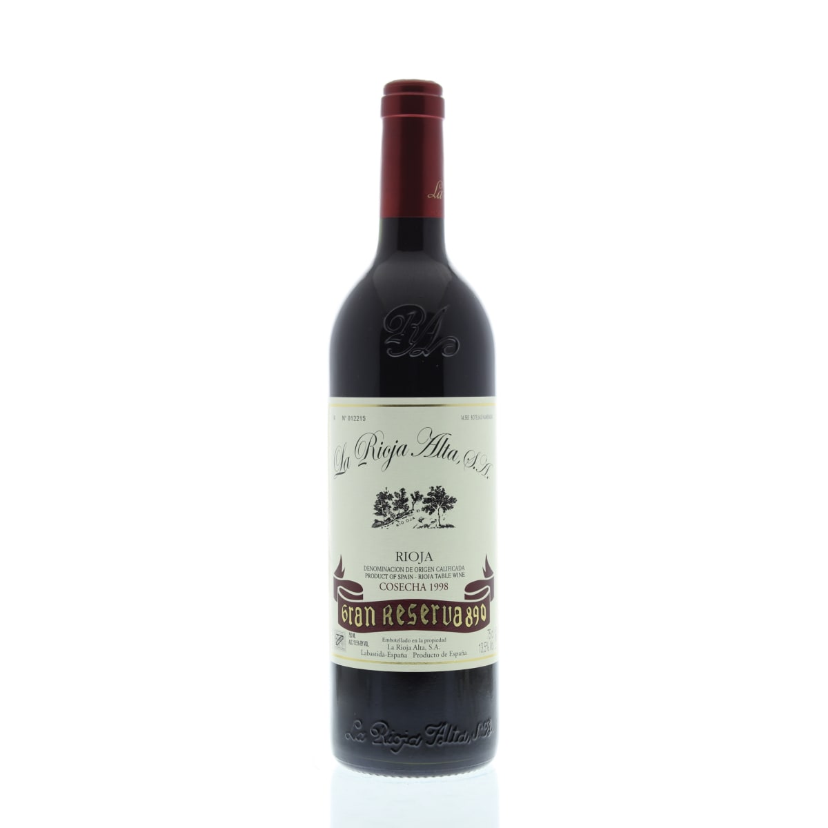 La Rioja Alta Gran Reserva 890 Tinto 1998 | Wine.com