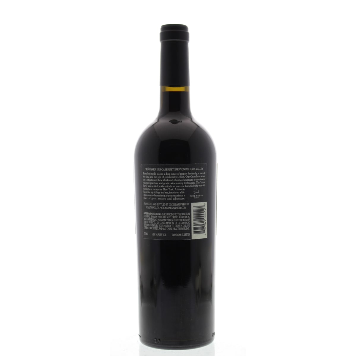 Crossbarn by Paul Hobbs Napa Valley Cabernet Sauvignon 2013 | Wine.com