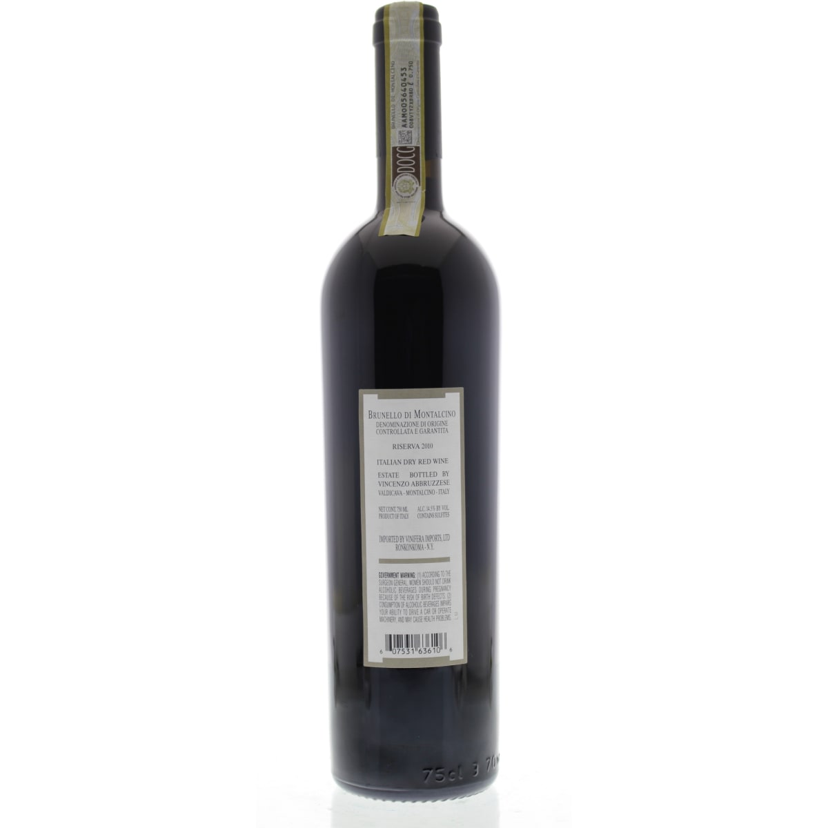 Valdicava Madonna del Piano Brunello di Montalcino Riserva 2010
