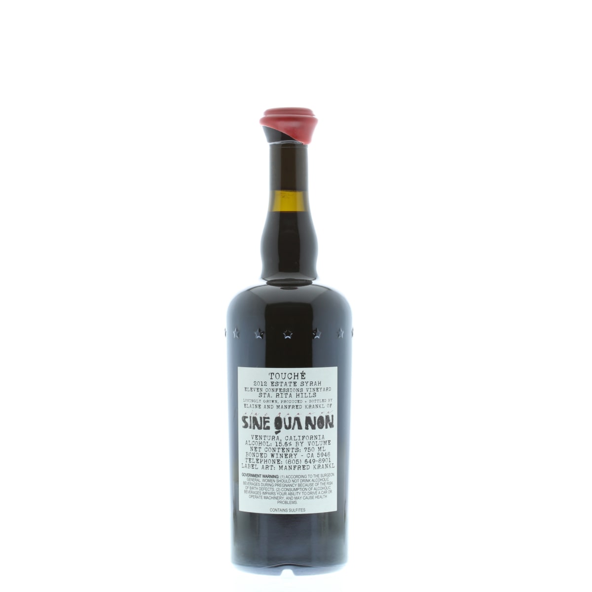 Sine Qua Non Touche Syrah 2012 | Wine.com