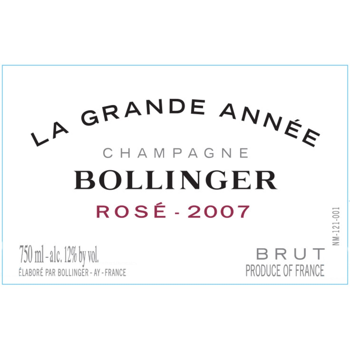 Bollinger La Grande Annee Brut Rose 2007 | Wine.com