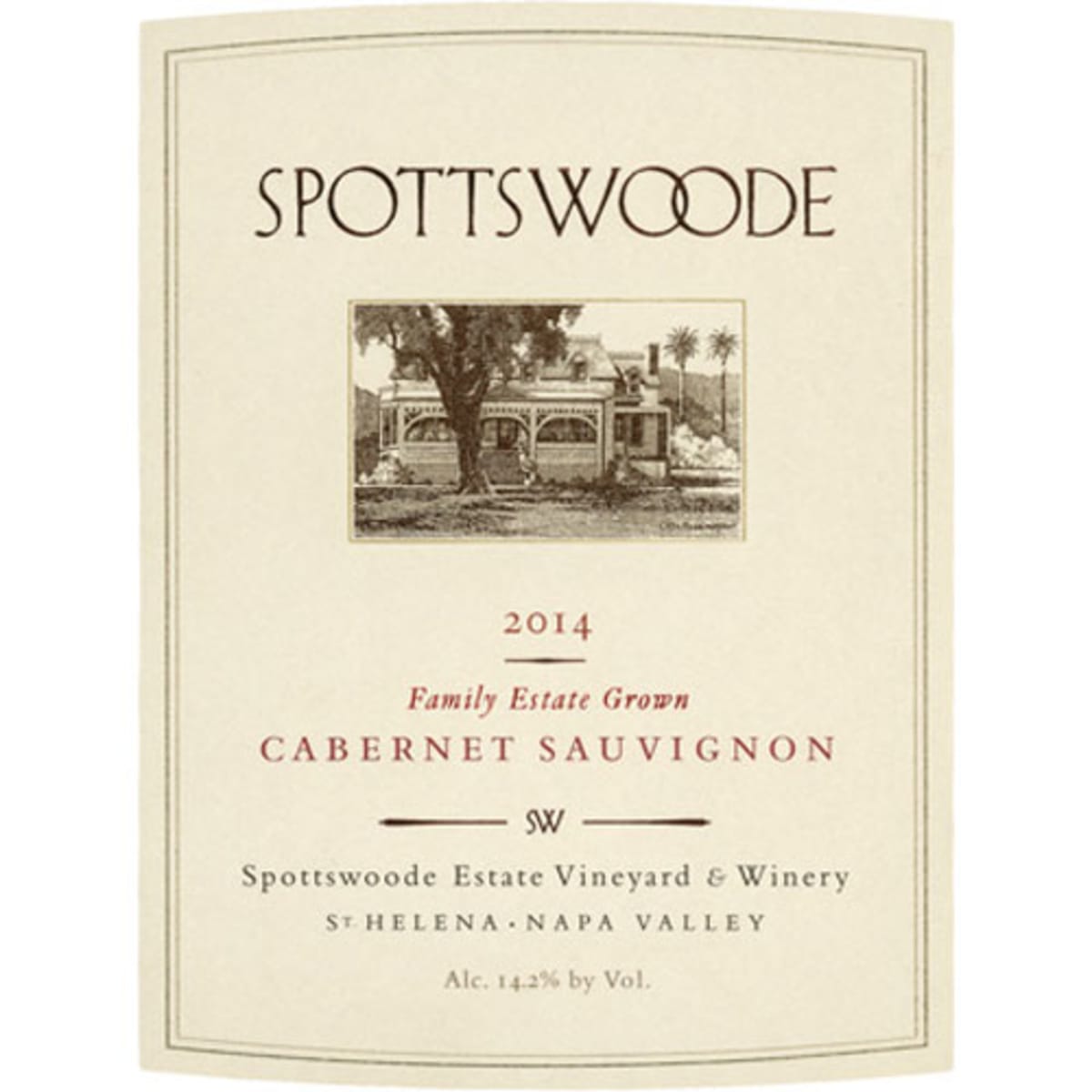 Spottswoode Cabernet Sauvignon 2014 | Wine.com