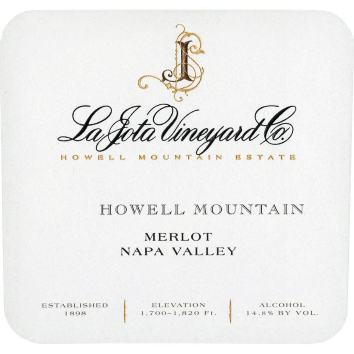 La Jota Howell Mountain Merlot 2014 | Wine.com