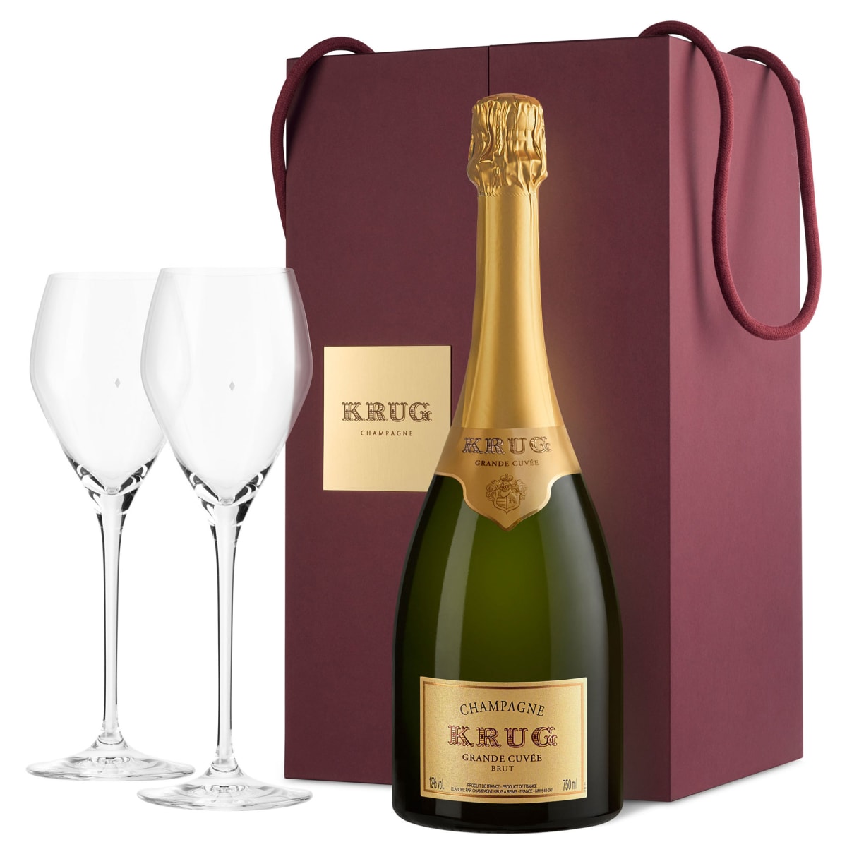 Krug Sharing: Grande Cuvee Brut and 2 Riedel Glasses | Wine.com