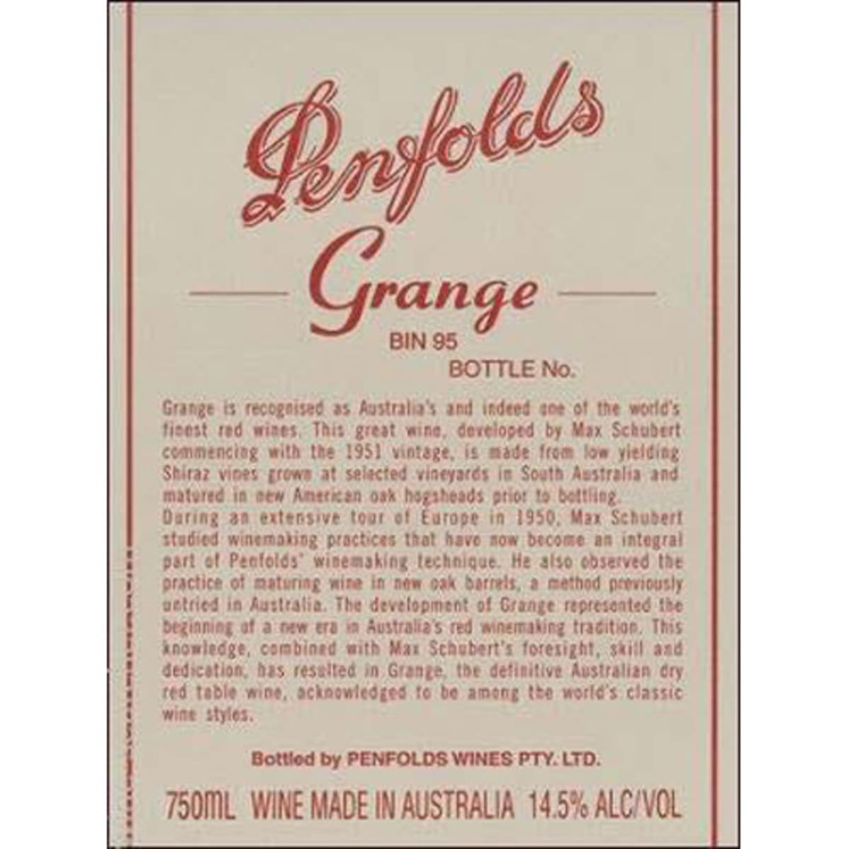 Penfolds Grange 2013 | Wine.com