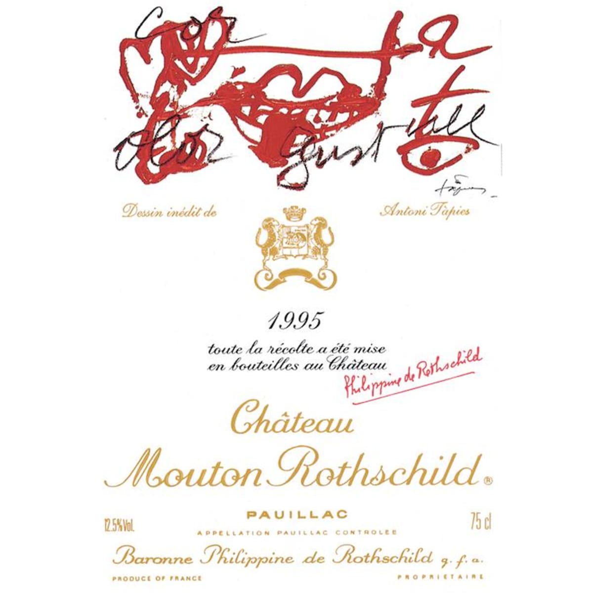 Chateau Mouton Rothschild 1995 | Wine.com