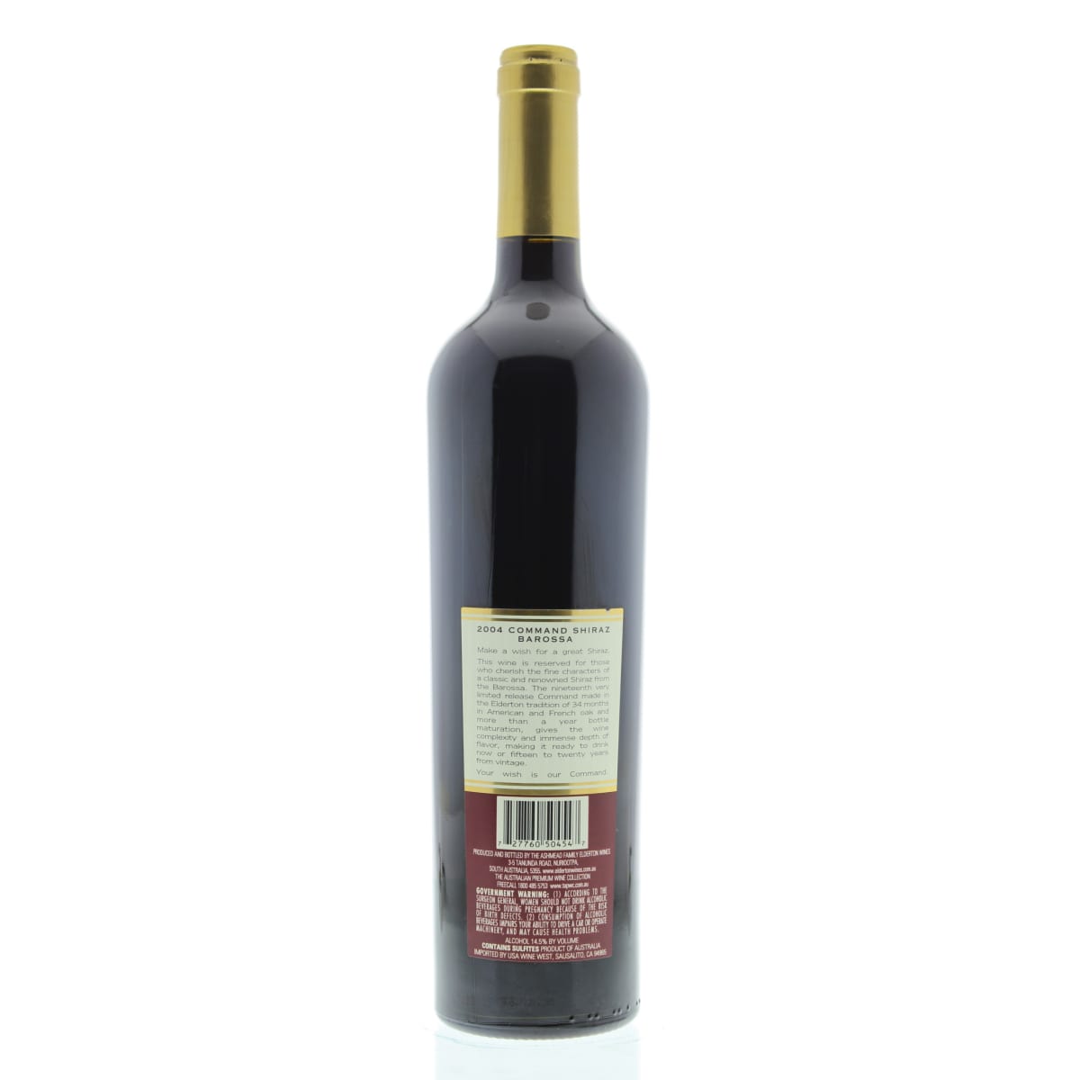 Elderton Command Shiraz 2004 | Wine.com