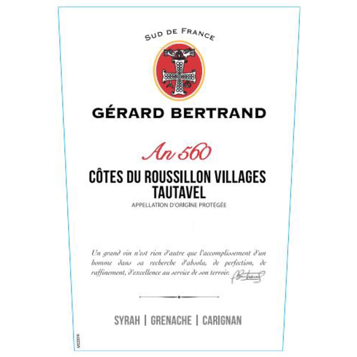 Gerard Bertrand An 560 Tautavel 2021 | Wine.com