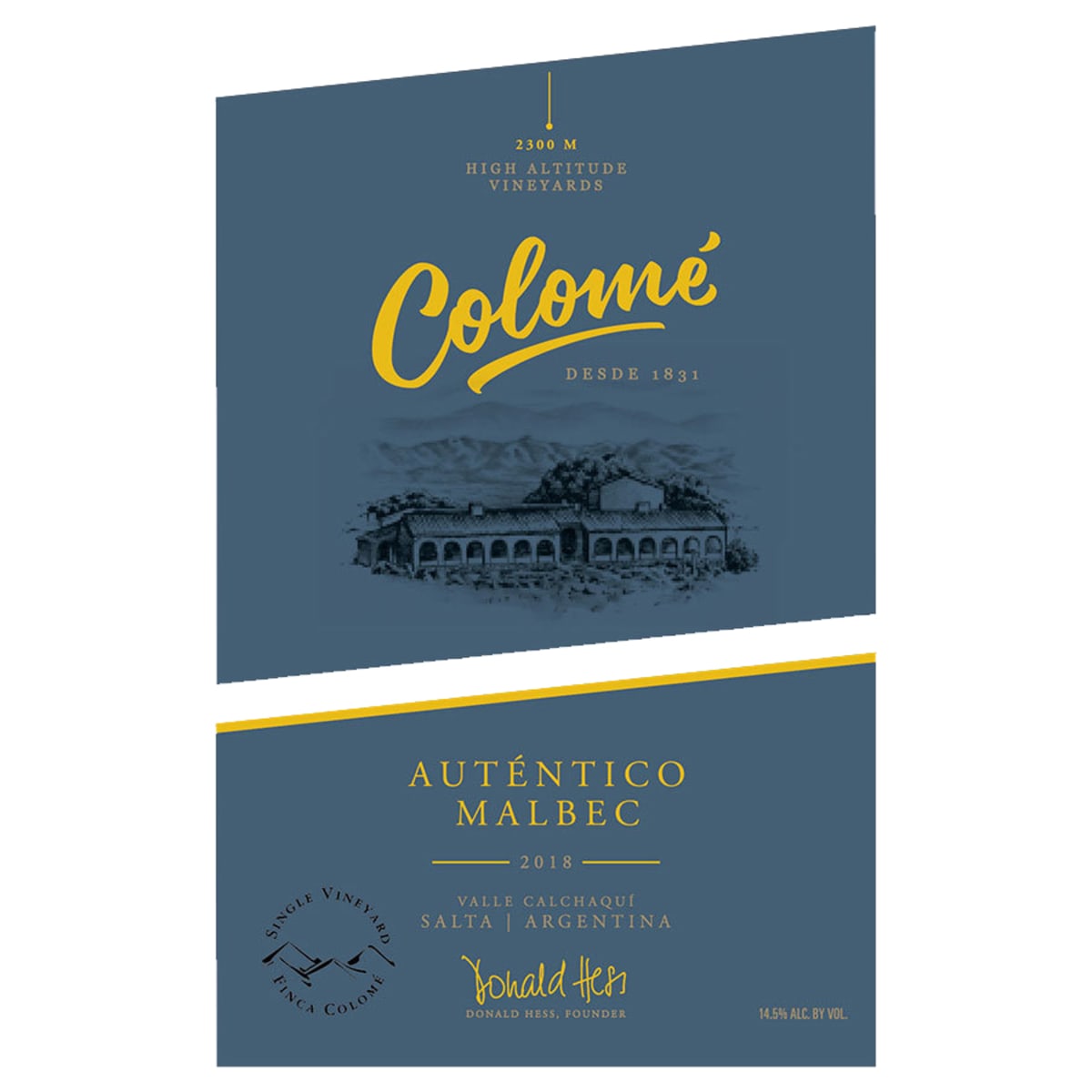Bodega Colome Autentico Malbec 2018 | Wine.com