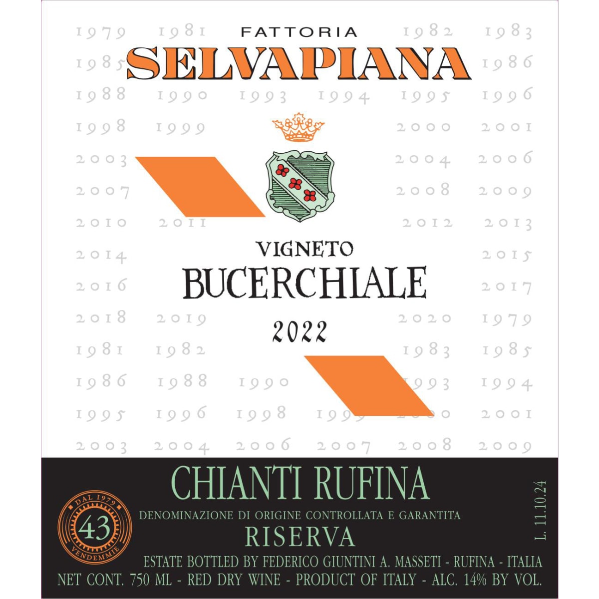 Selvapiana Chianti Rufina Riserva Bucerchiale 2022 | Wine.com