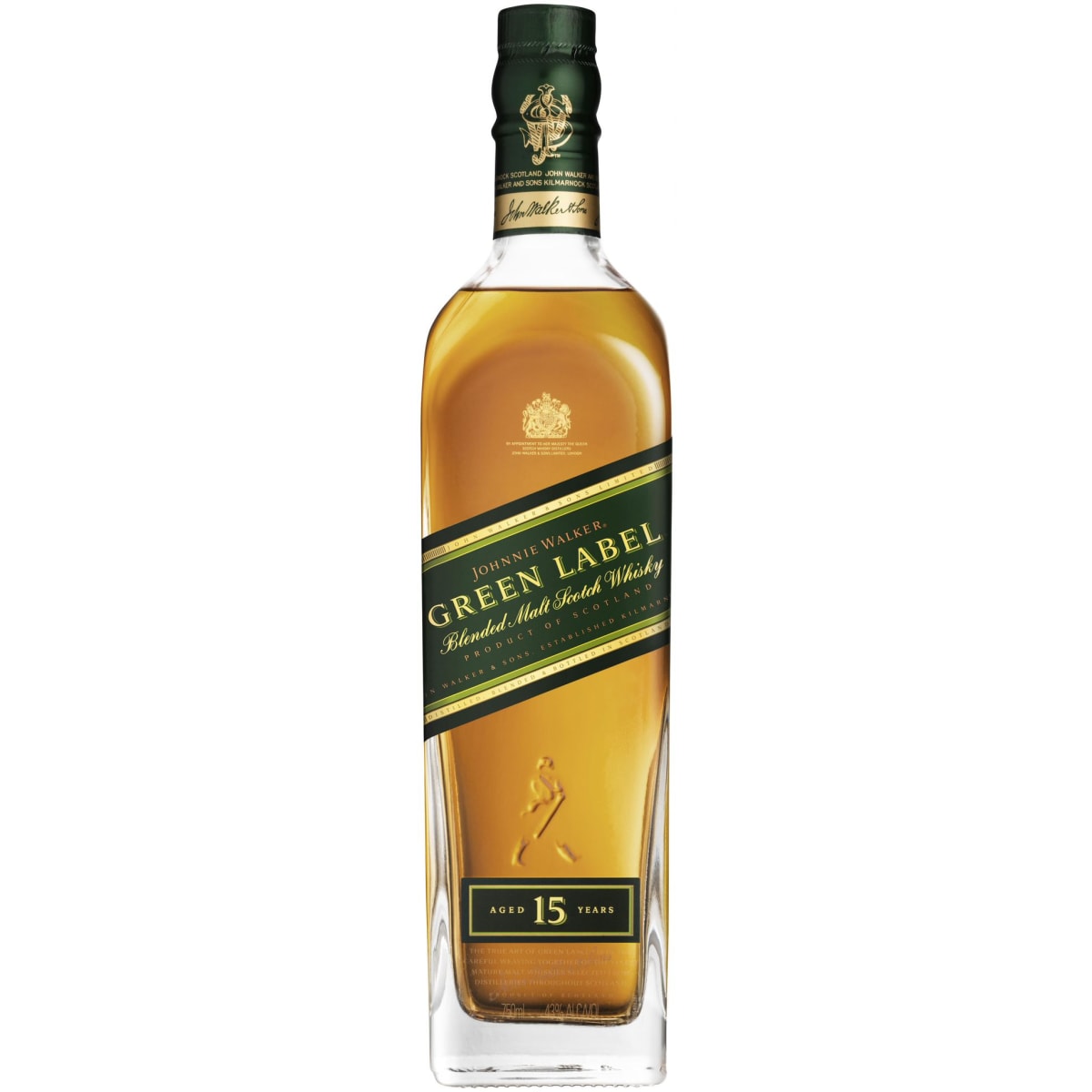 Johnnie Walker 15 Year Green Label Blended Scotch Whisky | Wine.com