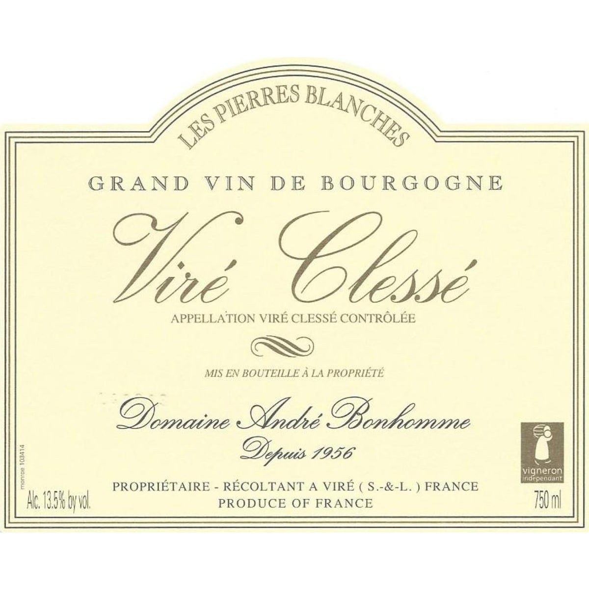 白ワイン2本セット Pete's Pure & Andre Bonhomme Andre Bonhomme Vire-Clesse Les Pierres Blanches 2023 | Wine.com