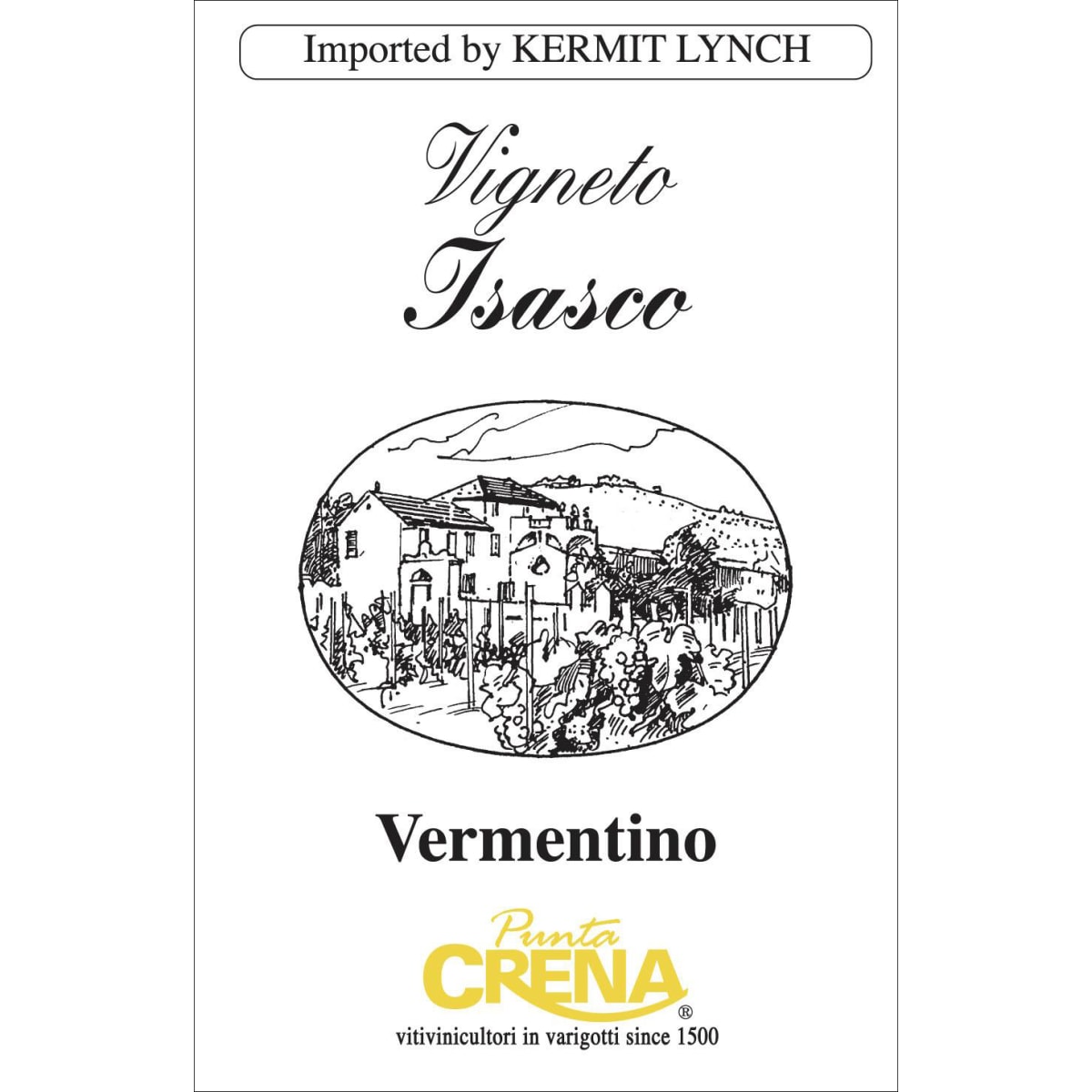Punta Crena Riviera Ligure di Ponente Vigneto Isasco Vermentino
