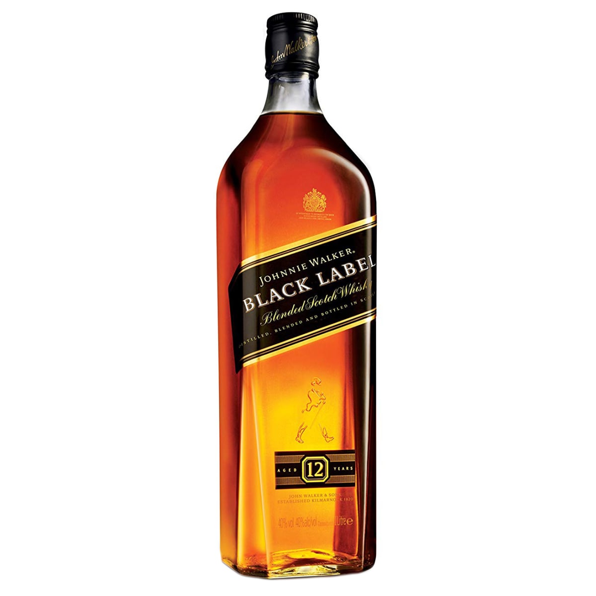 Johnnie Walker 12 Year Black Label Blended Scotch Whisky | Wine.com