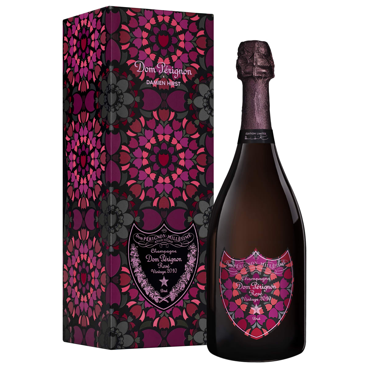 Dom Perignon Rose Limited Edition Gift Box by Damien Hirst 2010
