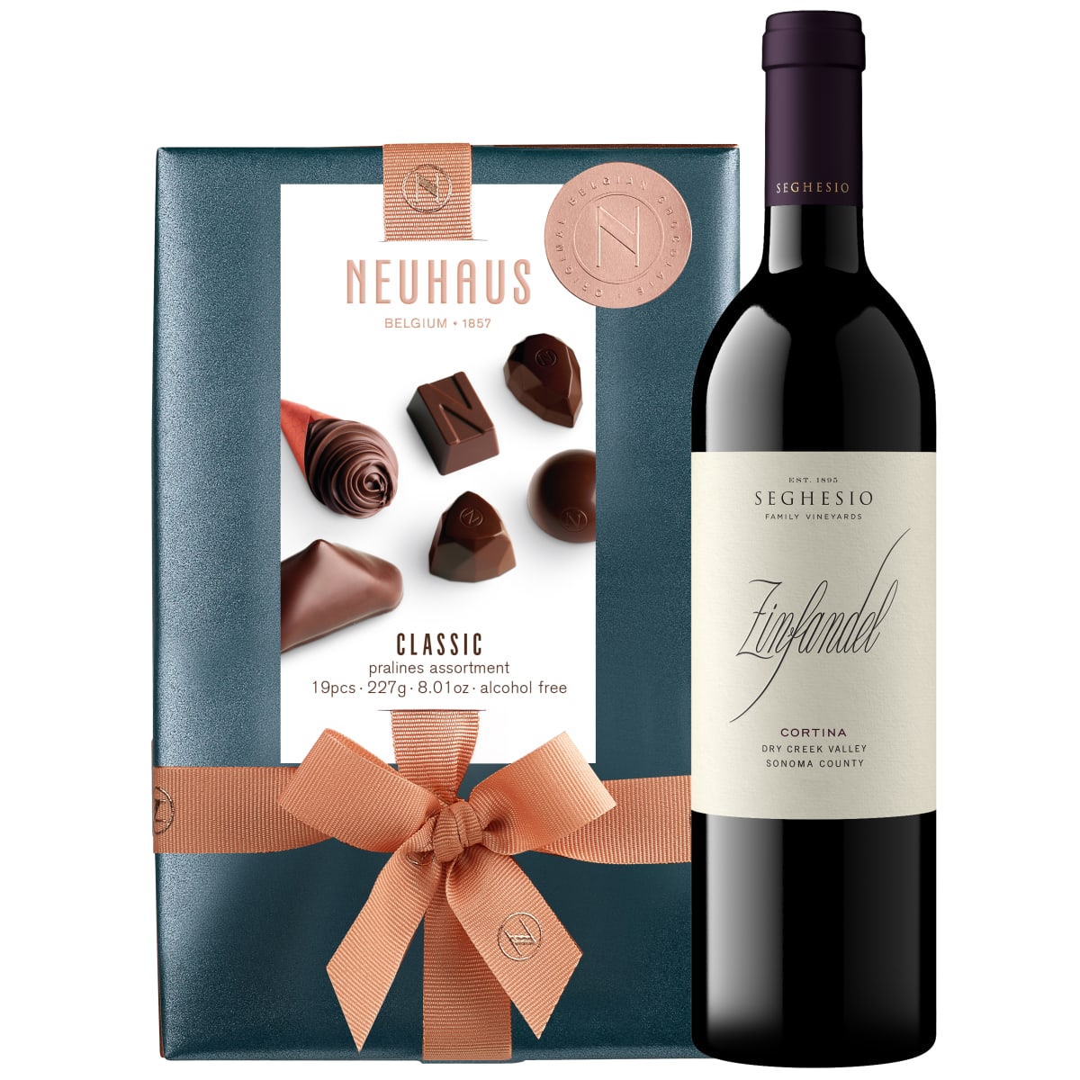 ボールナール、マルヌブランシュ　5本セット 95 Point Zinfandel & Neuhaus Dark Chocolates Gift Set | Wine.com