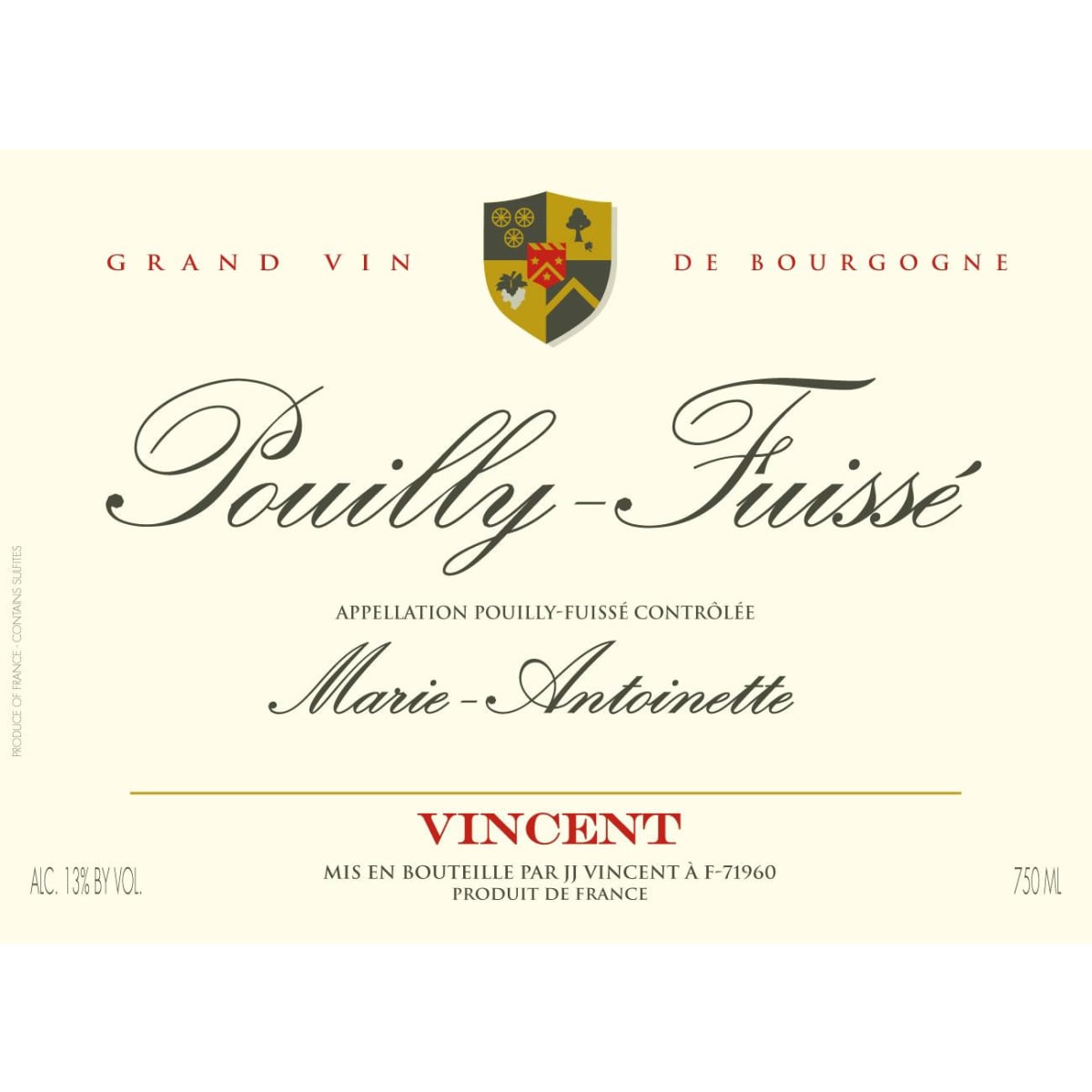 Famille Vincent Pouilly-Fuisse Marie-Antoinette 2020 | Wine.com
