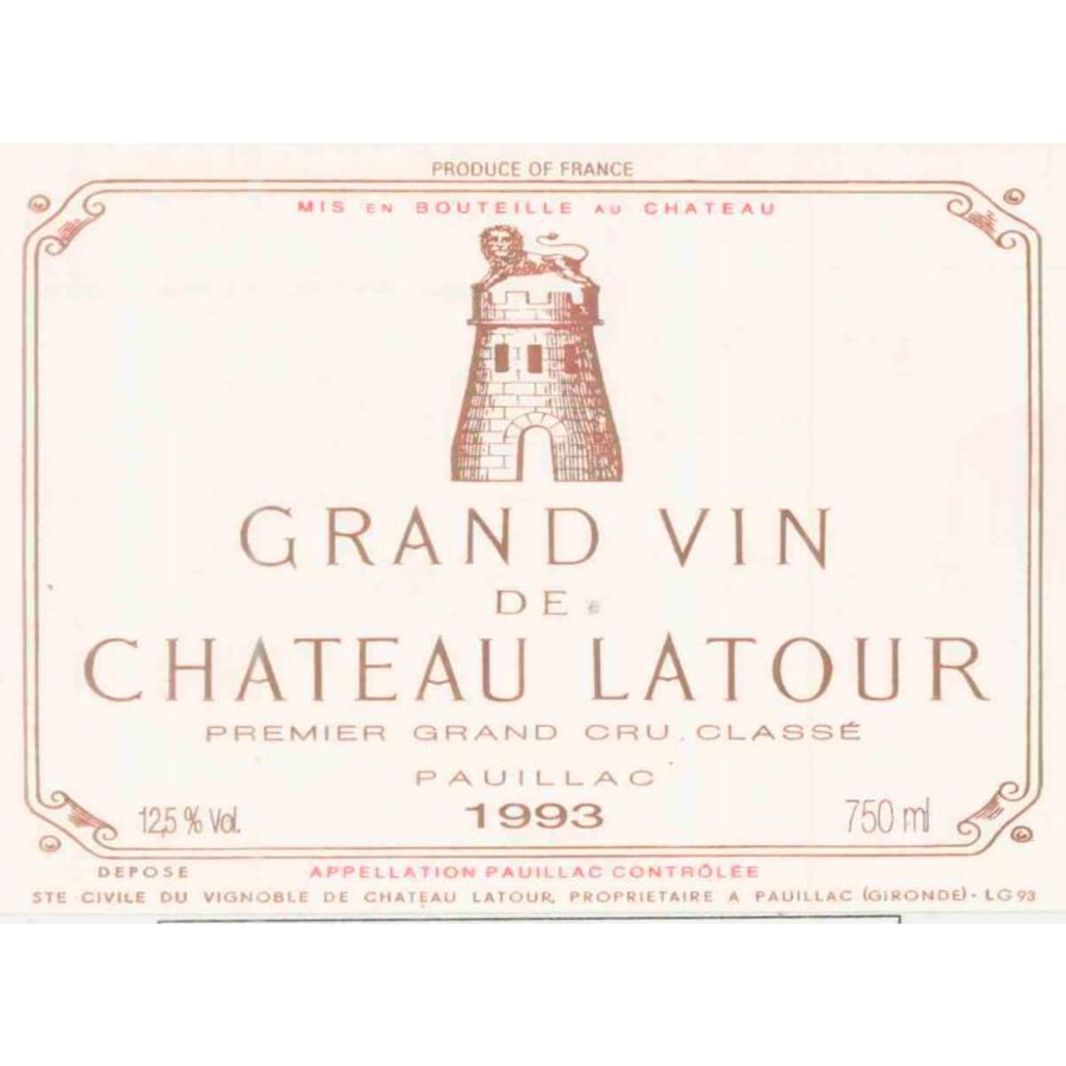 Chateau Latour 1993 | Wine.com