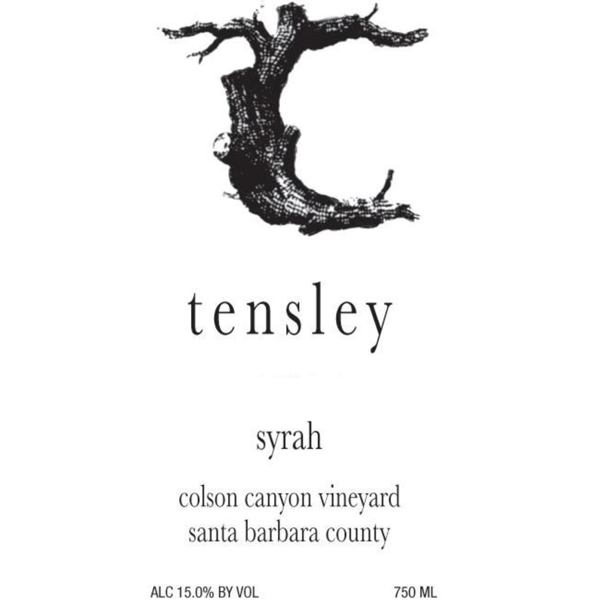 Tensley Colson Canyon Vineyard Syrah 2022 | Wine.com