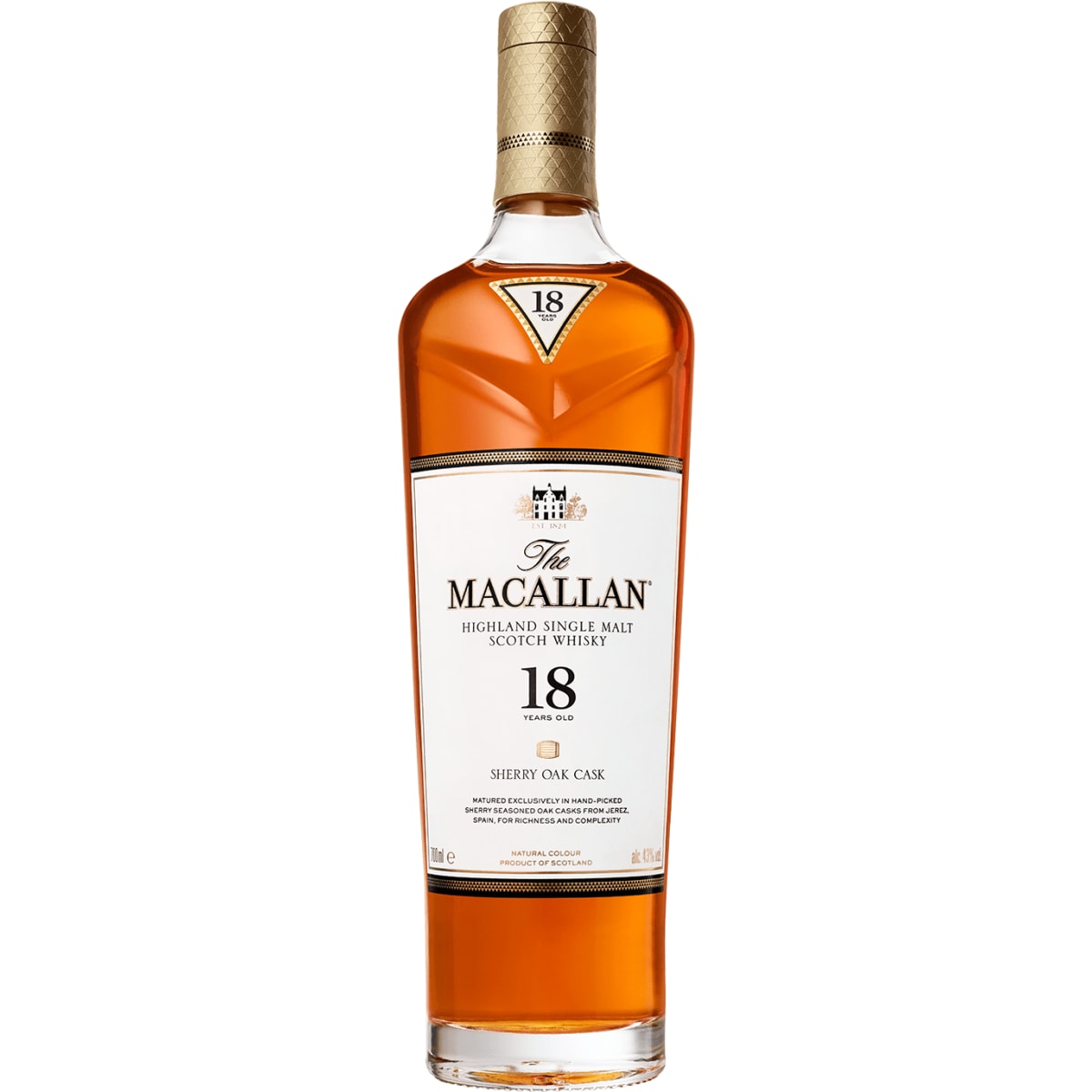 The Macallan 18 Year Sherry Oak Single Malt Scotch Whisky | Wine.com