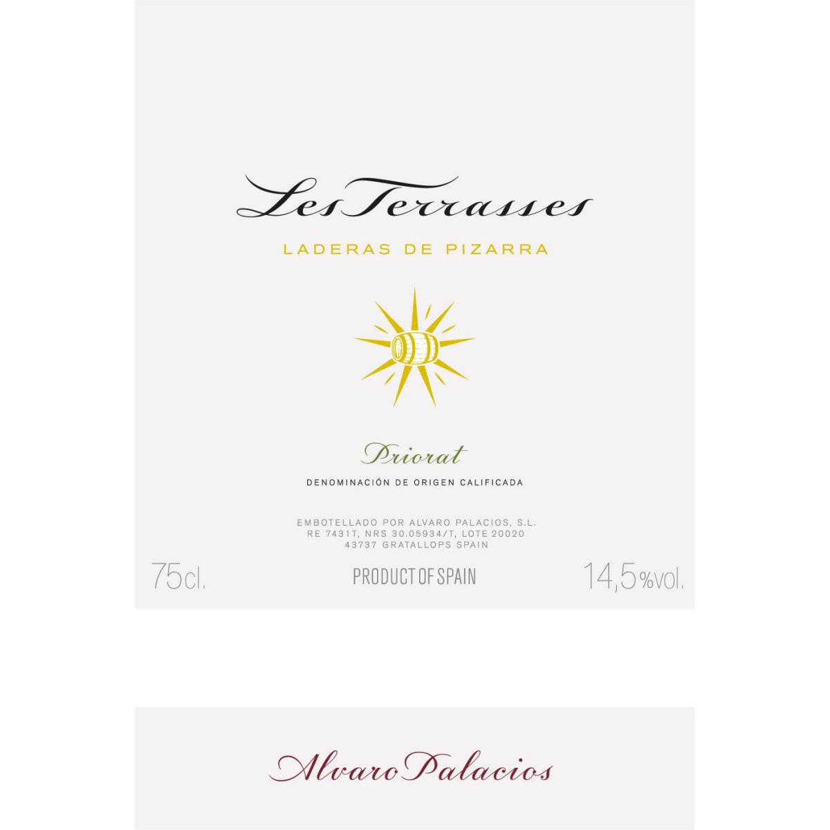 Alvaro Palacios Les Terrasses Priorat 2020 | Wine.com