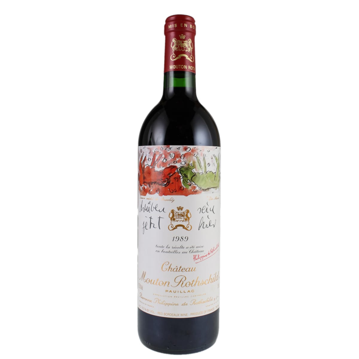 シャトームートン château MOUTON ROTHSCHILD 1989 Chateau Mouton Rothschild 1989 | Wine.com