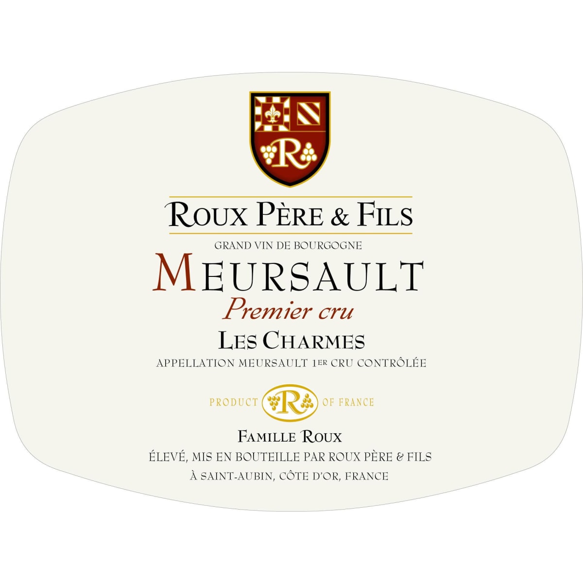Domaine Roux Pere & Fils Meursault Les Charmes Premier Cru 2022