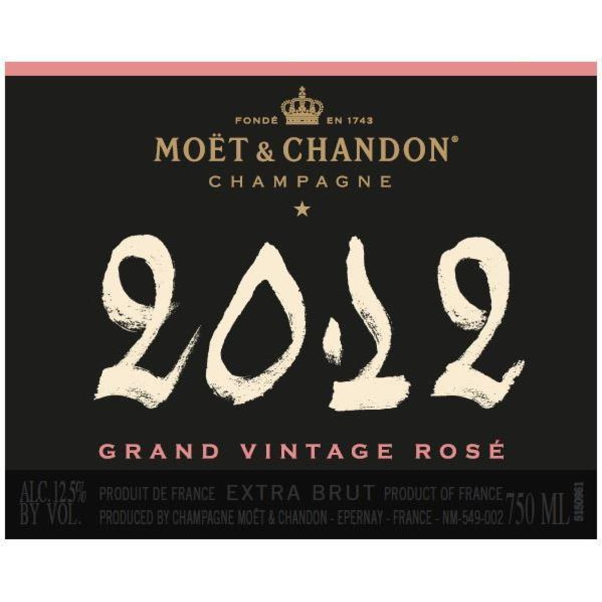 Moet & Chandon Grand Vintage Brut Rose 2012 | Wine.com