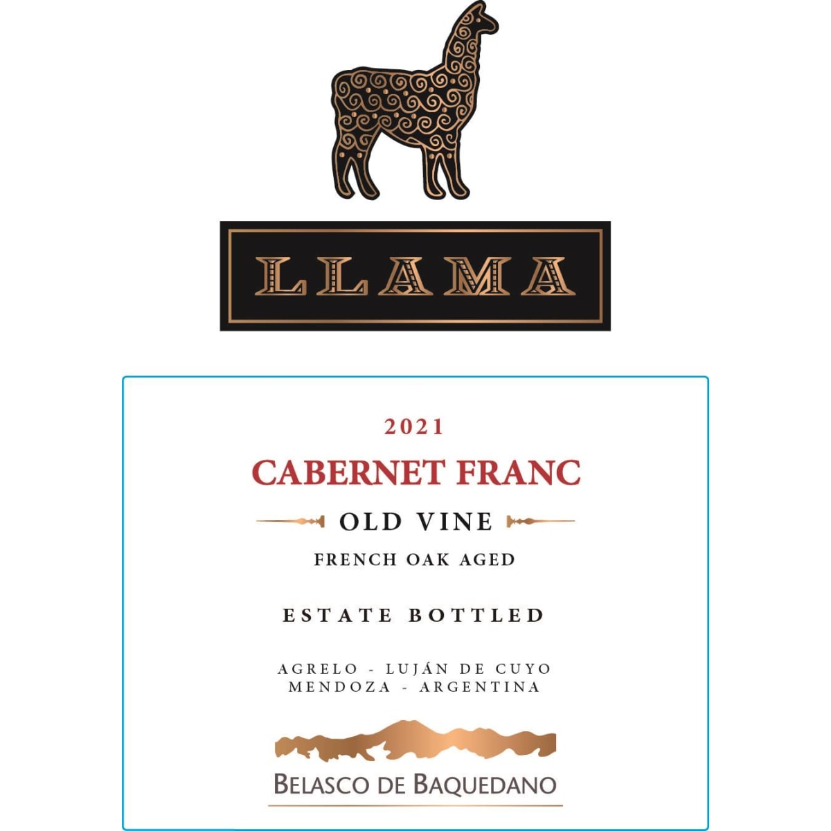 Belasco de Baquedano Llama Old Vine Cabernet Franc 2021 | Wine.com