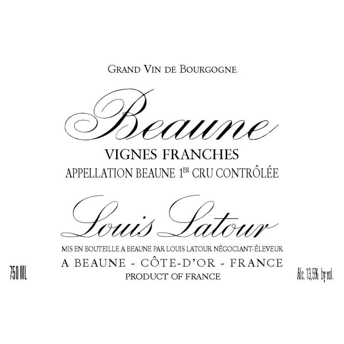 Louis Latour Beaune Vignes Franches Premier Cru 2019 | Wine.com