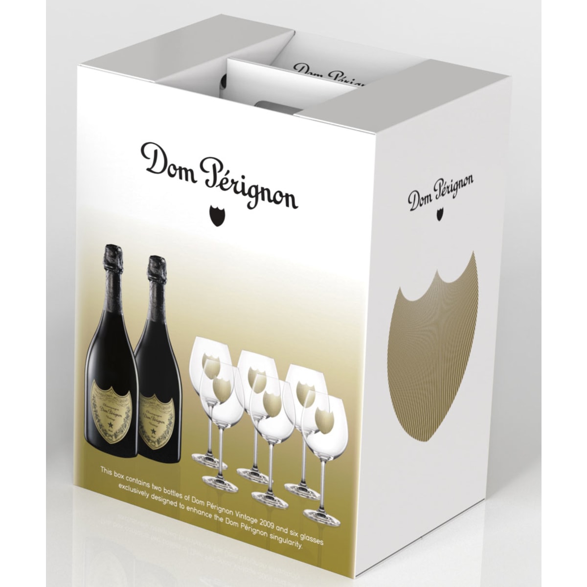 Dom Perignon Limited Edition 2 Bottles plus Six Glass Set 2009