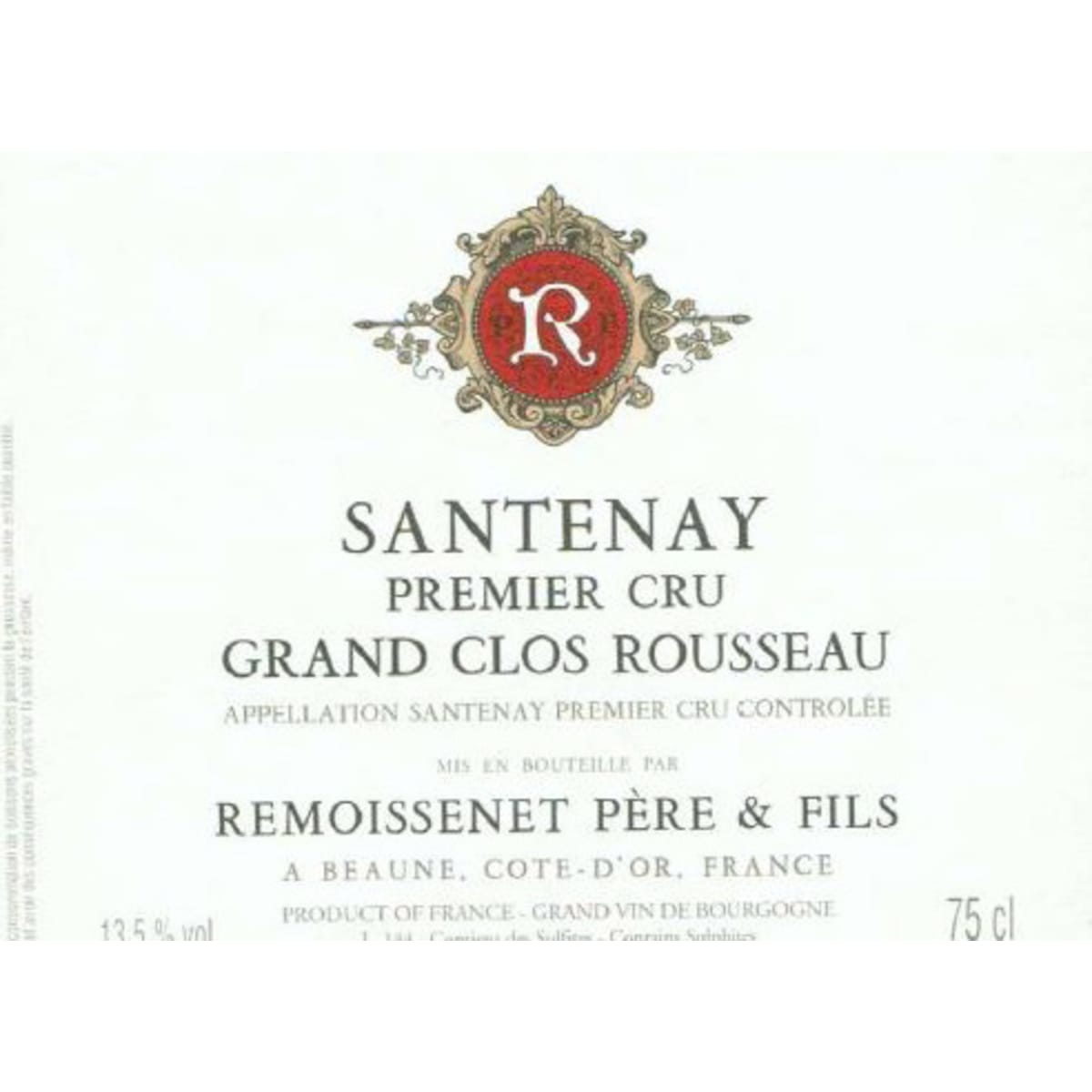 Remoissenet Santenay Grand Clos Rousseau Premier Cru 2019 | Wine.com