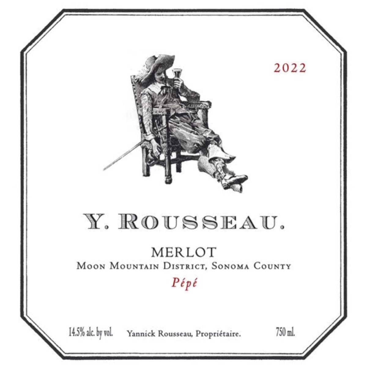 Y. Rousseau Pepe Cavedale Vineyard Merlot 2022 | Wine.com