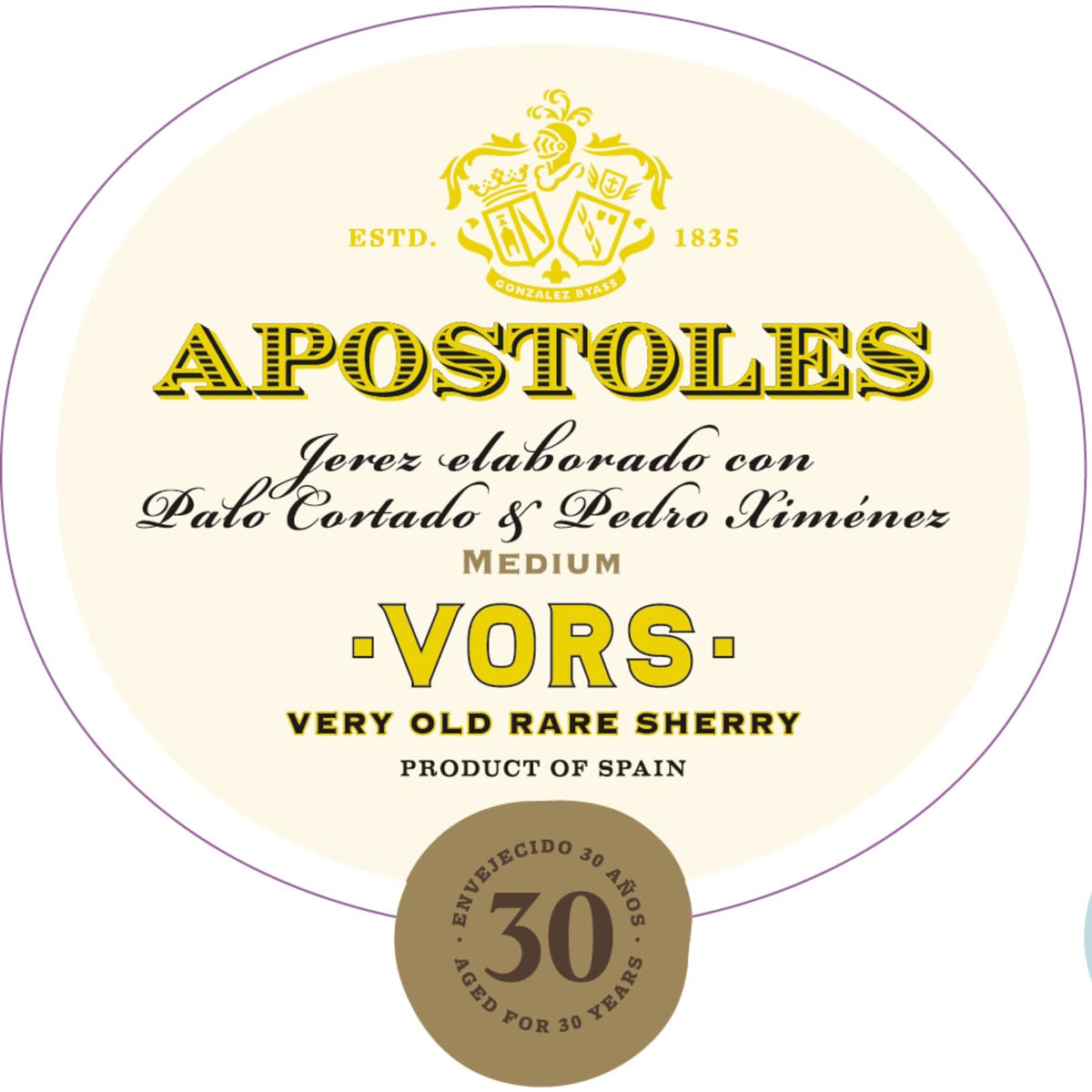 Gonzalez Byass Apostoles Palo Cortado Sherry (375ML half-bottle
