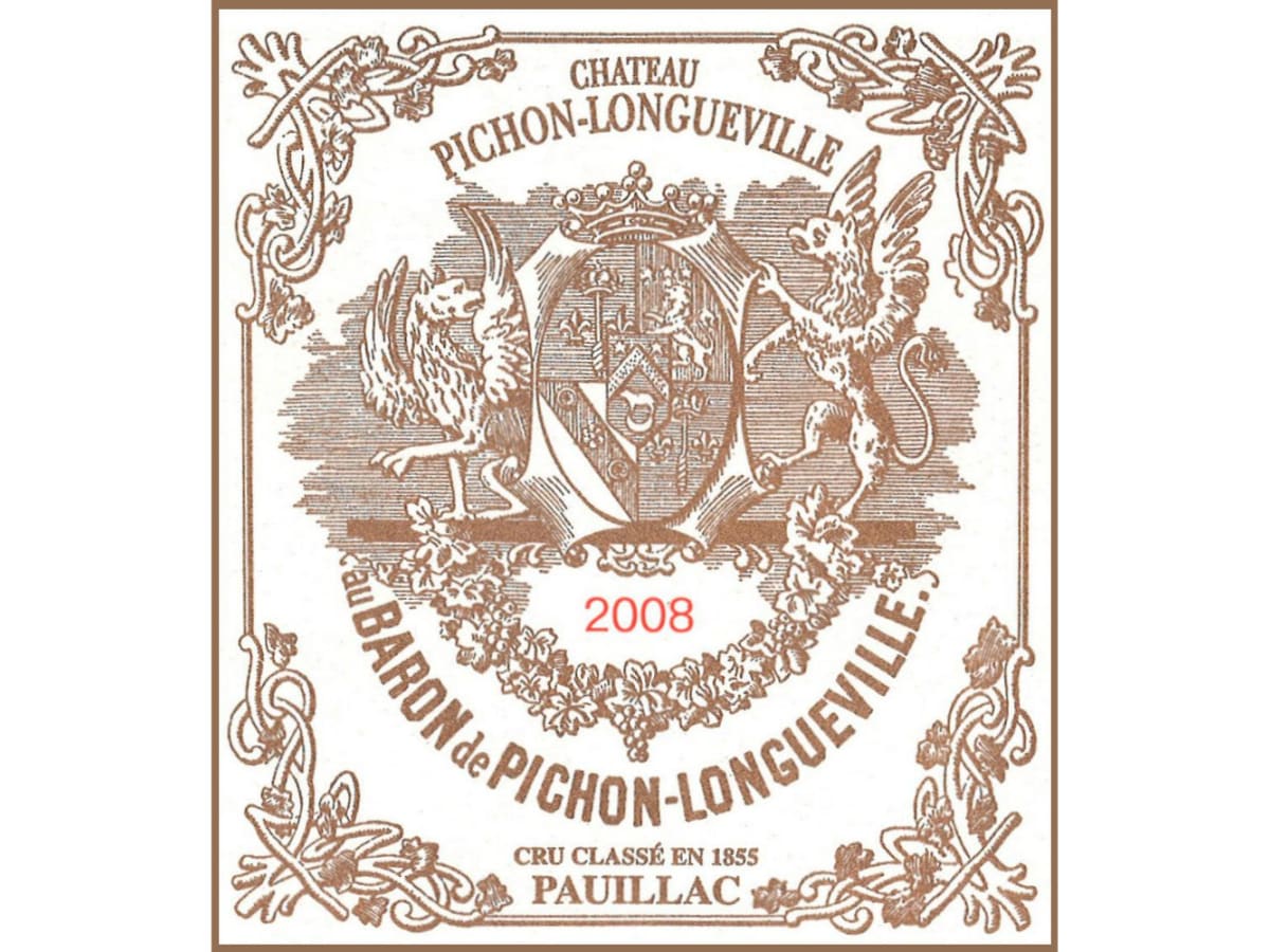 Chateau Pichon-Longueville Baron 2008 | Wine.com