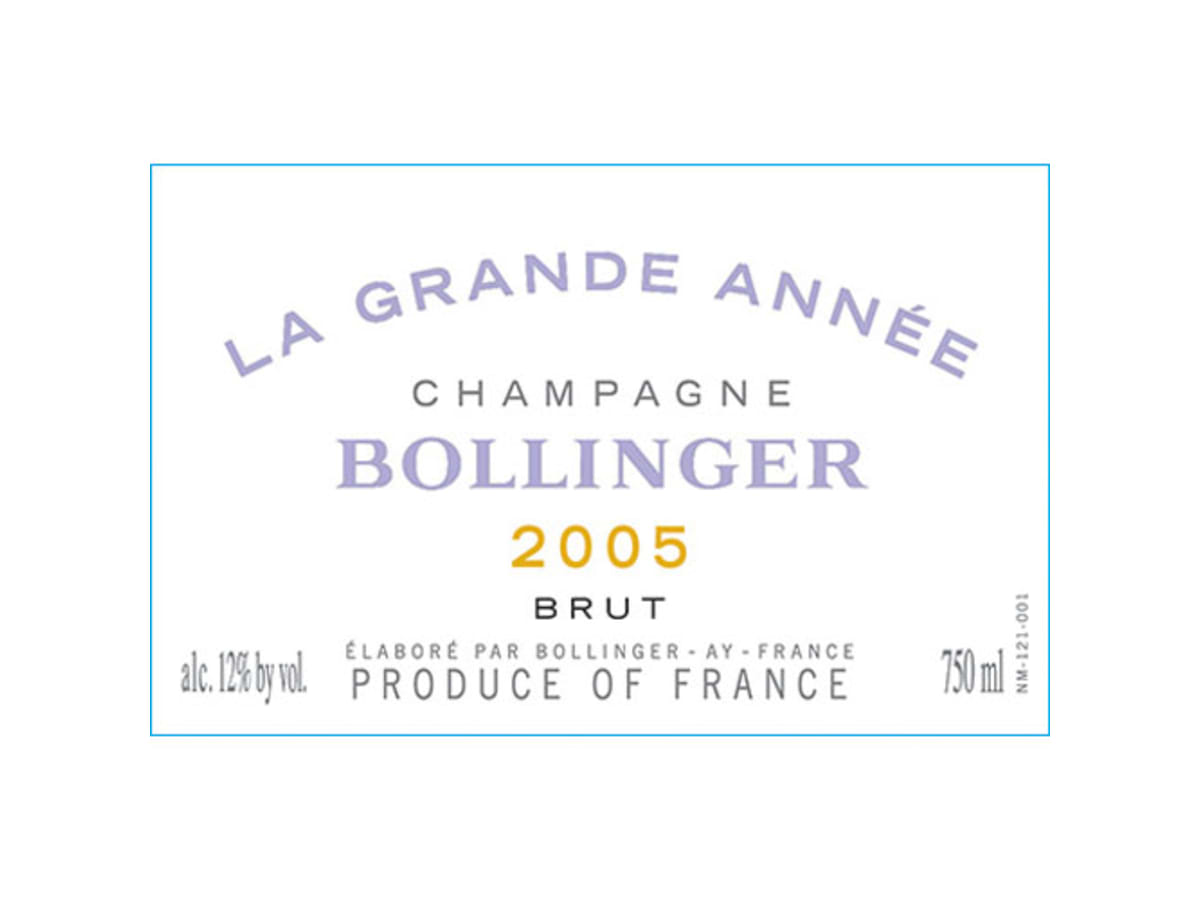 Bollinger La Grande Annee Brut 2005 | Wine.com