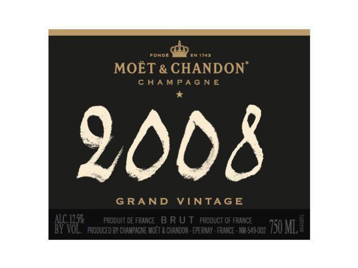 Moet & Chandon Grand Vintage Extra Brut 2008 | Wine.com