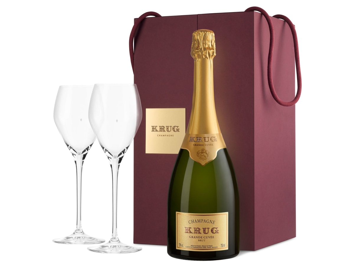 Krug Sharing: Grande Cuvee Brut and 2 Riedel Glasses | Wine.com