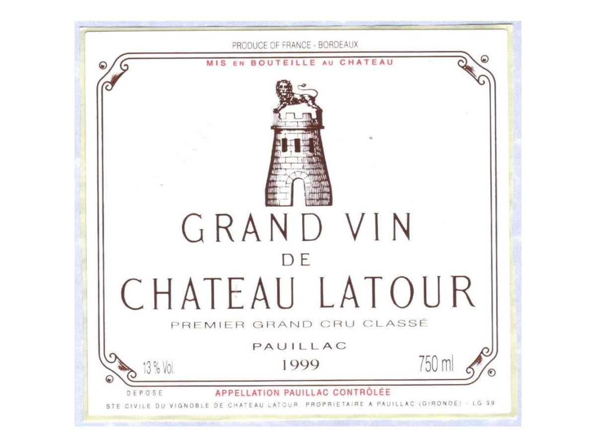 Chateau Latour 1999 | Wine.com
