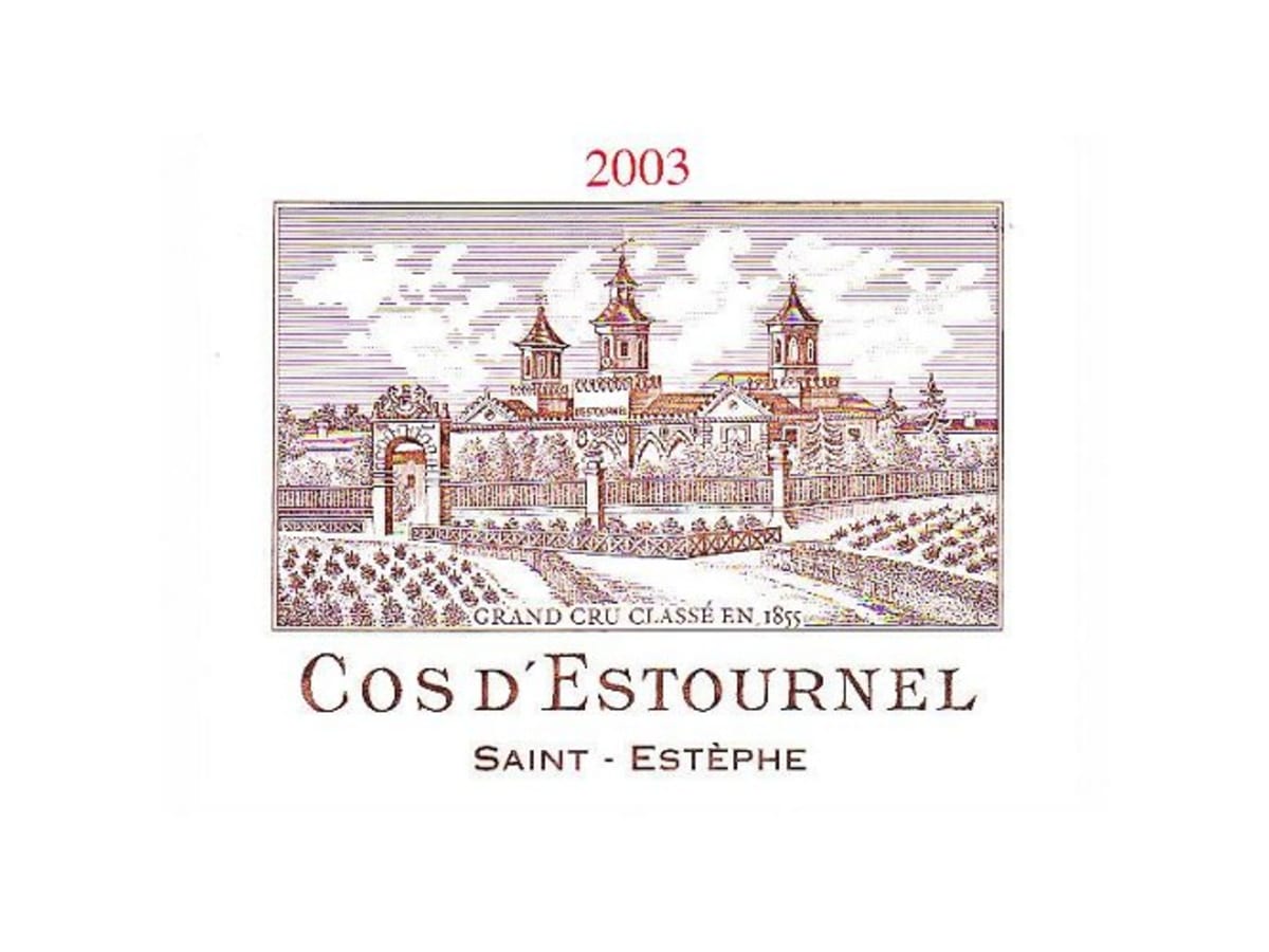 Chateau Cos d'Estournel (scuffed label) 2003 | Wine.com