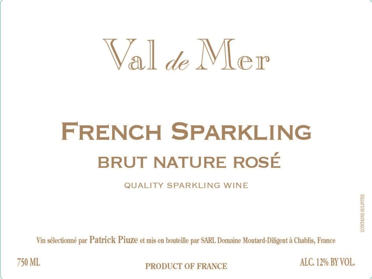 Val de Mer by Patrick Piuze Brut Nature Rose | Wine.com