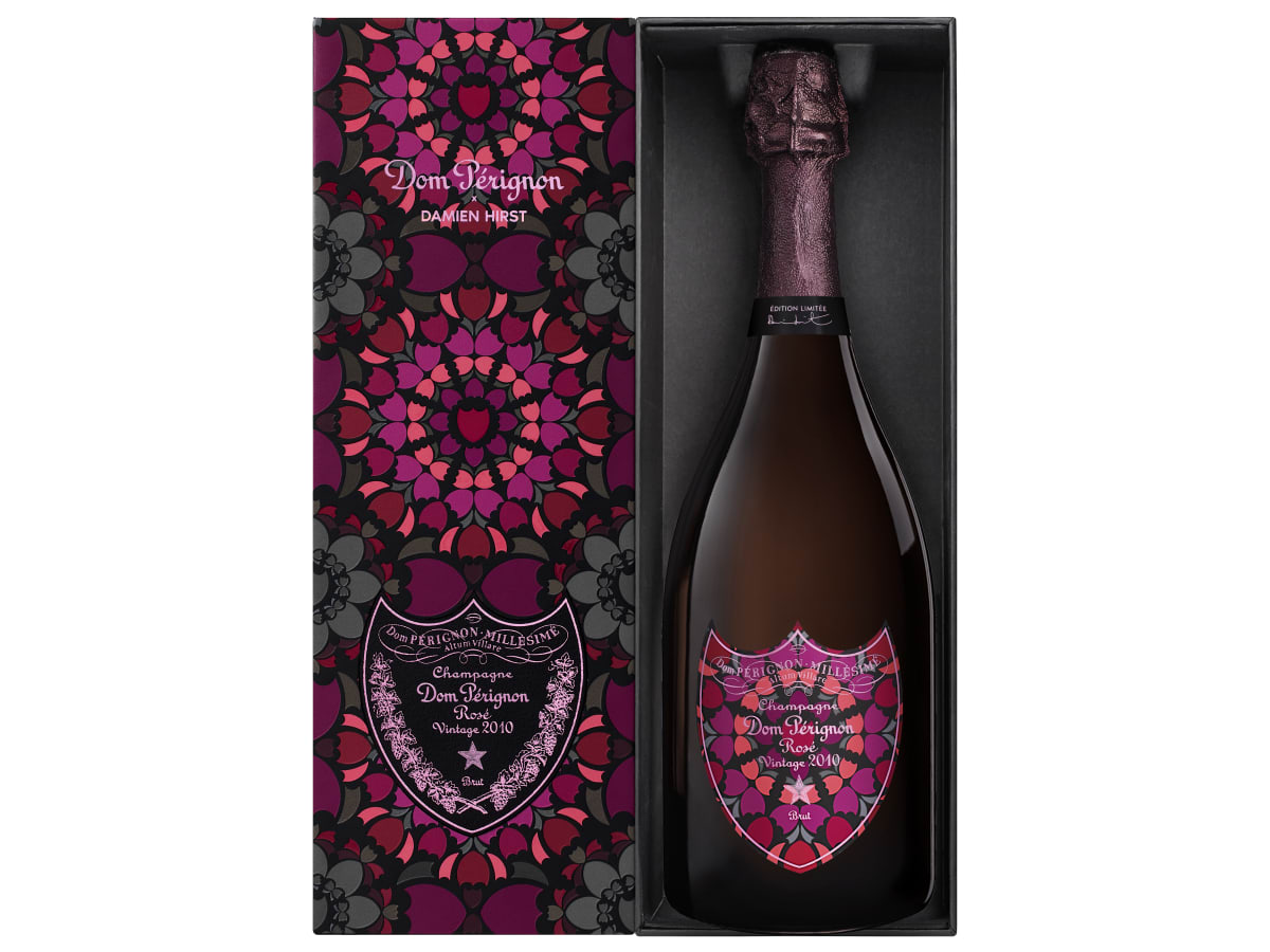 Dom Pérignon 2014 シャンパン 花柄ラベル Dom Perignon Rose Limited Edition Gift Box by Damien Hirst 2010